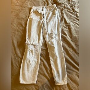 Abercrombie curve love Mom jeans